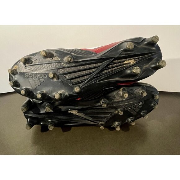 Adidas Freak X Carbon Mid Football Cleats Men’s Size 11 Black Red & White - Picture 8 of 9